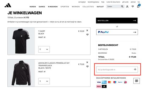 adidas kortingscode 10